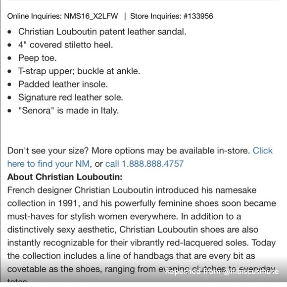 Christian louboutin Senora 100 Patent Nude shoes 39.5 - Picture 4 of 6